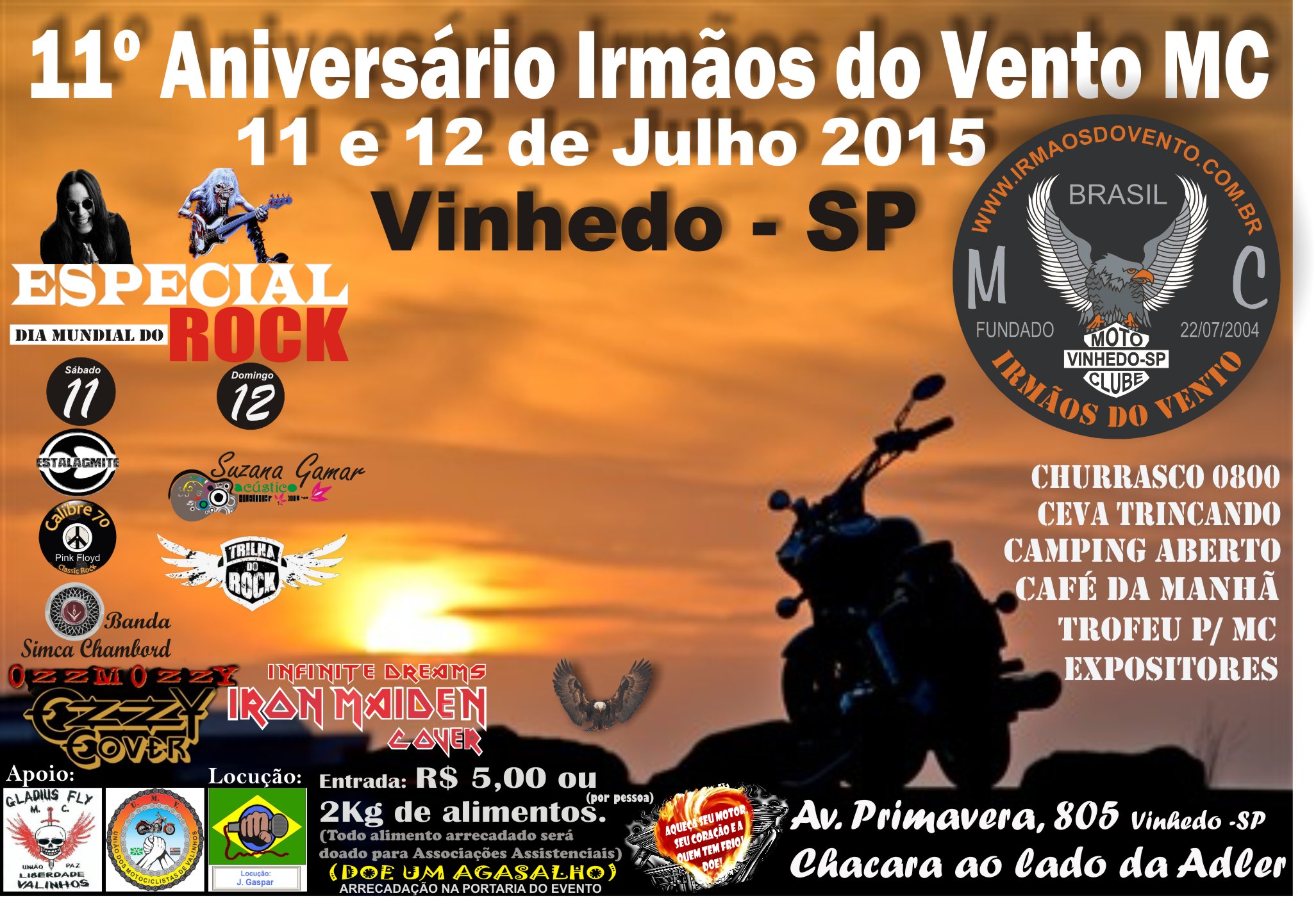 Irmãos do Vento MC – 11ª edição – Vinhedo – SP