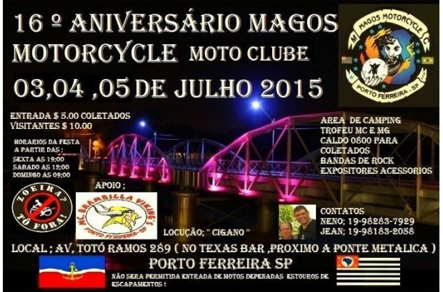 Magos Moto Clube – 16º Aniversário