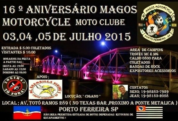 Magos Moto Clube -16 º Aniversário